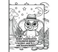 BABY ELEPHANTS COLORING BOOK.