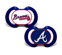 Baby Fanatic Atlanta Braves - Ciuccio da 2 pezzi, multi, taglia unica (ATB2000)