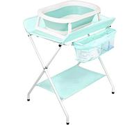 Baby Fasciatoio,Organizer per asilo nido pieghevole per bambini, verde, pieghevole, per piccoli spazi, stile gambe incrociate