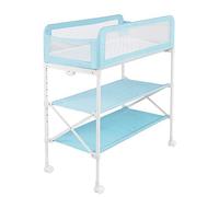 Baby Fasciatoio,Tavolino per la cura del bambino Pieghevole da bagno multifunzione regolabile in altezza Anti-sputo Latte Culla 3 colori 0-3 anni