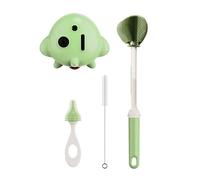 Baby Feeding Essential Set di 3 pennelli per biberon per neonati, spazzola per biberon, spazzole con cannuccia e impugnatura comoda, strumento per la pulizia quotidiana