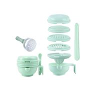 Baby Feeding Grinder Baby Food Grinder Food Masher Maker Alimentatore Portatile Baby Feeder Robot da cucina Smasher Servire Ciotola Verdure Frutta Ricer Grinder 8 pz/set