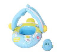 Baby Float Canopy, Pool Tube Seat, 21.65x27.56x27.56 Inches Sun Protection Ring, Safe Water Accessory for 6 to 36 Months Baby Summer Hot Weather Outdoor Party Beach Swimming Fun