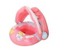 Baby Float, Swimming Ring, Sun Protection Seat Canopy Safe Design Water Toy, Outdoor Beach Pool Sunny Vibes, Float for Boys Girls 6-36 Months Hot Weather Party Use, 21.65x27 Inches