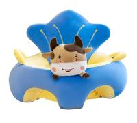 Baby Floor Seat | Infant Chair for Sitting Up | Supportive Baby Seat for Infants 3-12 Months | Soft & Secure Baby Sitting Chair | Portable Baby Seat for Home & Travel (Blue)