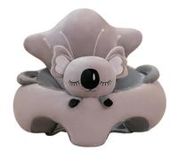 Baby Floor Seat | Infant Chair for Sitting Up | Supportive Baby Seat for Infants 3-12 Months | Soft & Secure Baby Sitting Chair | Portable Baby Seat for Home & Travel (Gray)