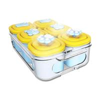 Baby Food Freezer Tray, 6 Cavity Silicone Baby Food Storage Mold, Anti-Slip Textured Breastmilk Organizer Container for Restaurant, Hotel, Rental Property, Business Use, Infant Meal Prep