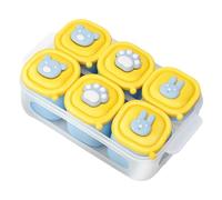 Baby Food Freezer Tray, 6 Cavity Storage Mold, Silicone Organizer with Flexible Design, Puree Keeper for Restaurant, Hotel, Business Use, Toddler, Rental Meal, Prep Box