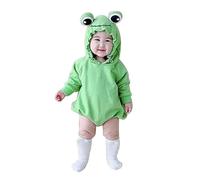 Baby Frog Costume di Halloween Boy Girl Felpa con Cappuccio Manica Lunga Pagliaccetto Costume da Rana Vestiti di Halloween Tutine Caldo Cotone