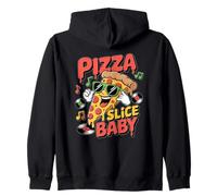 Baby Funny Cartoon Food Design Pizza Fetta Felpa con Cappuccio