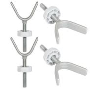 Baby Gate Set di montaggio - 4 pezzi Stabilizzatore griglia per animali - Adattatore di sicurezza per bambini per ringhiere interni esterni terrazzo corridoio balcone protezione scale