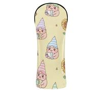 Baby Gnomo Pattern Golf Club copertura della testa di Premium Accessori in pelle con numero tag per driver Fairway Hybrid Wood