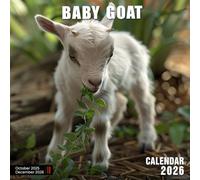 Baby Goat Calendar 2026: Bouncing Joy and Fluffy Mischief on the Farm