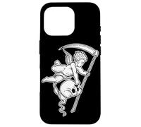 Baby Grim Reaper Skull Scythe Gothic Angel Cherubino Custodia per iPhone 16 Pro