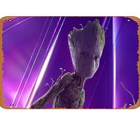 Baby Groot In Avengers Infinity War Nuovo Poster, film HD, sfondi 4k, immagini, sfondi, foto e immagini Poster, Metal Tin Sign, Vintage Style Wall Ornament Coffee & Bar Decor, Dimensioni 8 "X 12"