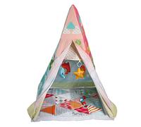 Baby Gym 2 in 1 Tenda e Palestra, Tenda indiana per bambini, Tipi per bambini (Rosa)
