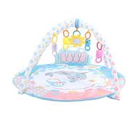 Baby Gym Mat Multifunctional Early Education Light Round Music Piano Playmat per bambini piccoli