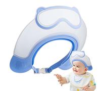 Baby Hair Washing Shield, Adjustable Kids Shower Cap, 9.06 x 9.06 x 2.76 Inches Soft Protective Bathing Accessory, Flessibile Fit, Shampoo Hat for Girls, Boys and Bath Time