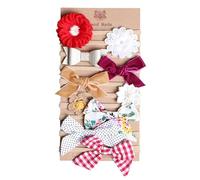Baby Headbands with Bows, 10X Nylon Elastic Headbands for Girls, 25cm/9.84 inches, Cute and Elegant Toddler Hair Bands, Soft Comfortable Hair Accessories