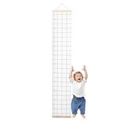Baby Height Growth Chart Wall, Canvas Barrier Growth Chart Kids, Measuring Ruler Hangable Waterproof Removable, Bedroom Nursery Decoration for Boys, Girls, Home