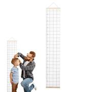 Baby Height Growth Chart Wall, Canvas Wall Growth Chart for Kids, Measuring Ruler, Hangable Waterproof Removable, Bedroom Nursery Decoration for Boys and Girls, 7,87 x 47,24 pollici