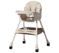 Baby Highchair, Folding Feeding Seat, Portable Booster with Lounger Function, Multipurpose Babies Bouncer, Dining Chair for Kitchen, Feeding, Outdoor, Beach, Eating Use, 25.59x28.74x38.19 inches