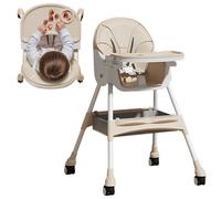 Baby Highchairs, Booster Seat, 25.59x28.74x38.19 inches Multi Function Feeding with Lounger and Bouncer Mode, Foldable Lightweight Baby Chair for Dining Kitchen Travel Outdoor Camping, Beach