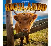 Baby Highland Cows Calendar 2026: Adorable Photography of Fluffy & Rustic Calves
