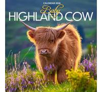 Baby Highland Cows Calendar 2026: Rustic Farmhouse Photography of Fluffy Calves
