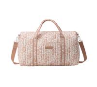 Baby Hospital Bag Cotton Baby Changing Bag Soft Maternity-Bags Items Storage Multi-Compartment Cute Floral Printed Boston Bags Quilted Handbag for Travel Shopping Sling Handbag