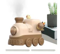 Baby Humidifier, Quiet Cool Mist Machine, Cute Train Design Diffuser, 300ML Compact Moisture Vaporizer, Nursery Air Hydration Device For Toddler Bedroom Desk Home Indoor Sleep