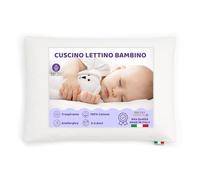 baby idea Babysanity Cuscino Letto per Bambini 1-5 Anni - Antisoffoco e Traspirante - Per Lettino, Neonato, Culla - Made in Italy - Morbido, Sicuro, Certificato Oeko-Tex