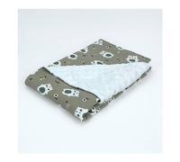 Baby Idea Coperta carrozzina Jersey 100% Cotone e Pile Minky 100% Poliestere