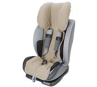 baby idea Housse de Siège Auto 9-36 kg en Éponge 100% Coton Certifiée Oeko-Tex Revêtement Respirant SANS Rembourrage Fabriqué en Italie (Beige)