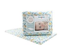 baby idea Materasso Lettino da Campeggio Sfoderabile Pieghevole Traspirante a Norma EN16890:2017 Federa100% Cotone Oeko-tex® Interno Certificato Certipur™ 60x120x4 OMAGGIO Borsa da Viaggio (Nemo)