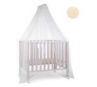 Baby Idea Zanzariera lettino con asta Bianco e Beige 6020BG