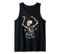 Baby I'm Dead Inside Halloween Skeleton Skull Art Design Canotta