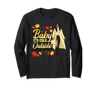 Baby It's Cold Fuori Autunno Raccolto Autunno Melanina Donne Divertimento Maglia a Manica