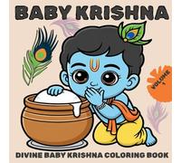 Baby Krishna: Playful Crowned Krishna Expressions Coloring Book
