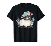 Baby Lamb Cute Floral Animals per Ragazze e Ragazzi Maglietta