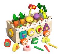 Baby Learning Toy Puzzle in Legno Forma Colore Cognitivo Giocattolo Educativo Educazione Motore Fine Gioco Da Tavolo Per Bambini Puzzle In Legno Per Bambini Cervello Teaser