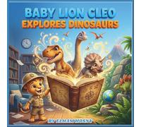 BABY LION CLEO EXPLORES DINOSAURS: Bold and Easy Dinosaur Coloring Book for Kids Ages 4-10 | Fun Prehistoric Adventure with T-Rex, Triceratops, Brachiosaurus & More