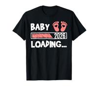 Baby Loading 2026 Design for Funny Pregnancy Announcement Maglietta