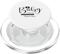 Baby Loading Please Wait Funny Aspettando Annuncio di gravidanza PopSockets PopGrip per MagSafe