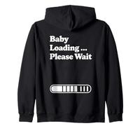 Baby Loading Please Wait Minimo Progress Design Grafico Felpa con Cappuccio