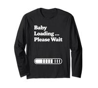 Baby Loading Please Wait Minimo Progress Design Grafico Maglia a Manica