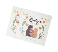 Baby Memory Book With Milestones Photo Pages Handprint Footprint Sections Paper Newborn Gift Ideal Baby Memory Scrapbook Diary