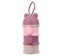 Baby Milk Powder Dispenser, Portable Formula Storage Container, Multi-Compartment Organizer, 7.2x2.91 Inches for Snacks, Fruits and Milk Material Pp Specifications Three Layers