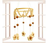 Baby Mobile, Baby Bed Wind Chime, Hangable Toys with Bell, Soft Colorful Design, Lightweight Sturdy Materials, Easy Installation, Gentle Sound Soothing Effect for Bassinet, Playpen, Room