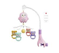 Baby Mobile Crib, Hangable Bassinet Toy, Portable Rattle Attachment, Soothing Visual Engagement, Lightweight Nursery Entertainment, for Playpen Kids Girls Boys Use, 15.75x9.84x18.9 Inches